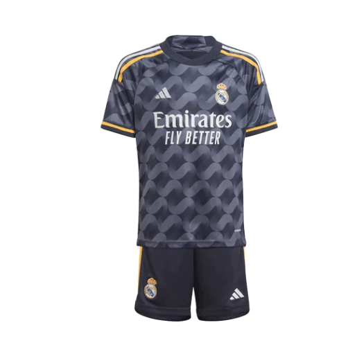 Kit Infantil Real Madrid Away 23/24 - Preto