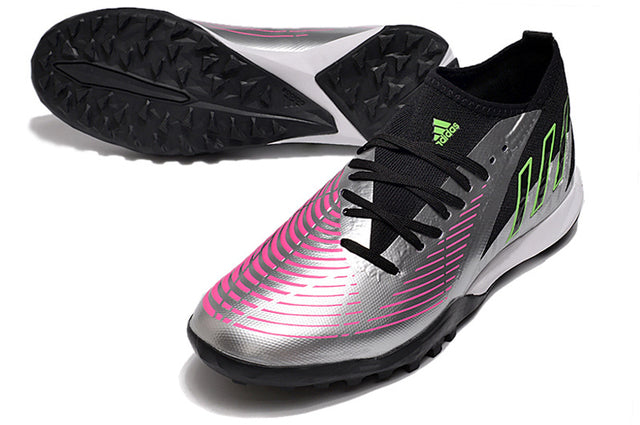 Chuteira Adidas Predator Edge.3 Society TF - Preto/Prata