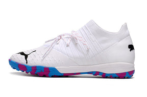 Chuteira Puma Future Z 1.4 Pro Cage Society - Branco/Colors