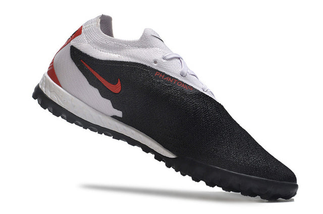 Chuteira Nike Phantom GX Elite Society TF - Branco/Preto/Vermelho