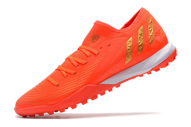 Chuteira Adidas Predator Edge.3 Low Society TF - Laranja