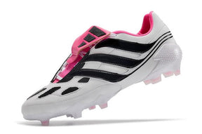 Chuteira Adidas Predator Precision FG - Branco/Rosa