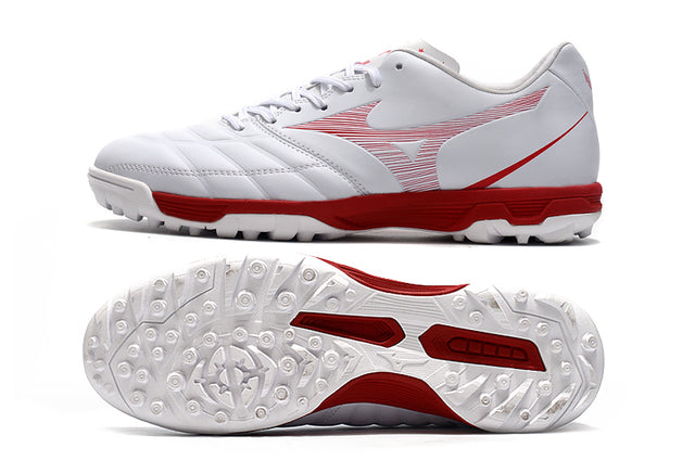 Chuteira Mizuno Rebula 3 Society - Branco/Vermelho