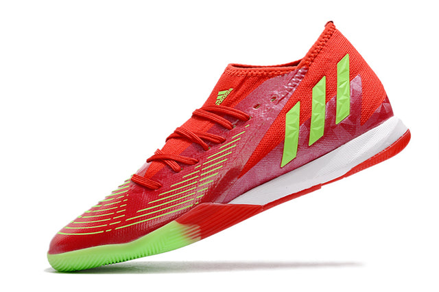 Chuteira Adidas Predator Edge.3 Futsal IC - Vermelho/Verde