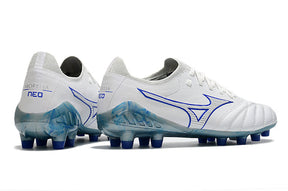 Chuteira Mizuno Morelia Neo 3 Campo FG - Branco/Azul