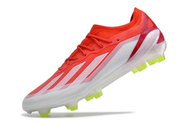 Chuteira Adidas X CrazyFast.1 FG - Vermelho/Branco