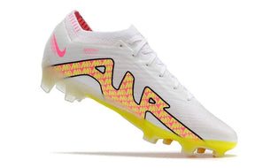 Chuteira Nike Air Zoom Mercurial Vapor 15 Elite FG - Branco/Amarelo