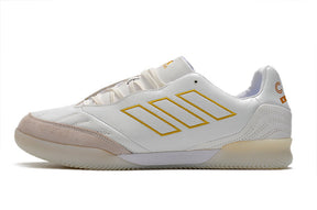 Chuteira Adidas Copa Kapitan 21 Futsal - Branco/Amarelo