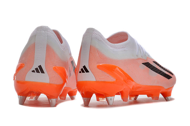 Chuteira Adidas X CrazyFast.1 SG - Branco/Laranja