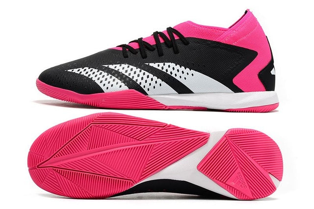 Chuteira Adidas Predator Accuracy.3 Futsal - Preto/Rosa