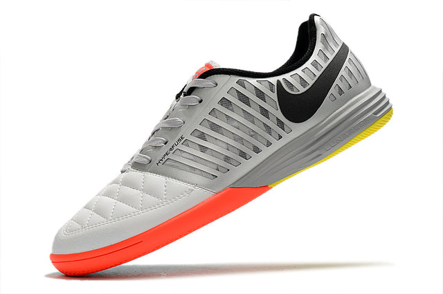 Chuteira Nike Lunar Gato Futsal - Cinza/Laranja
