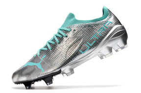 Chuteira Puma Ultra 1.3 Campo FG - Prata/Preto /Azul