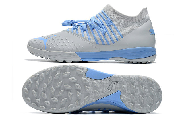 Chuteira Puma Future Z 1.3 Pro Cage Society - Azul/Cinza