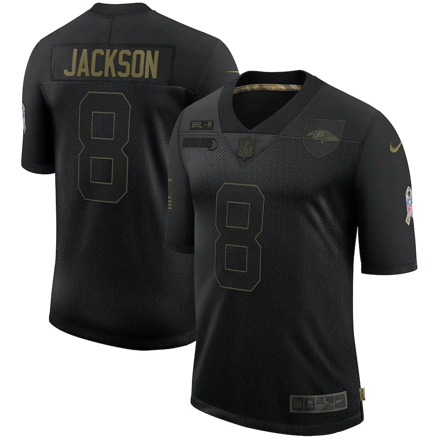 Camisa NFL Baltimore Ravens Salute to Service 2020 Preta Masculina
