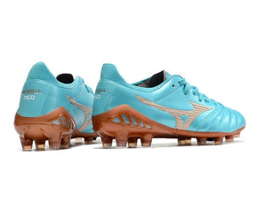 Chuteira Mizuno Morelia Neo 3 Campo FG - Azul/Marrom