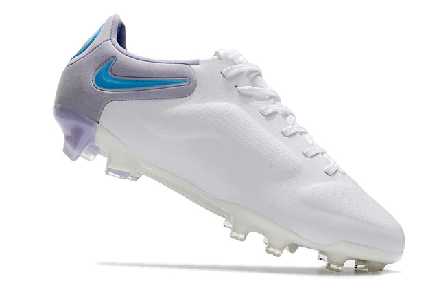 Chuteira Nike Tiempo Legend 9 Elite FG - Branco/Azul