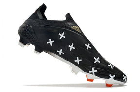 Chuteira Adidas Speedfow+ FG - Preto/Branco/Vermelho