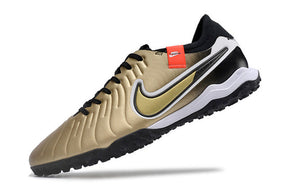 Chuteira Nike Tiempo 10 Pro Society - Dourado/Preto