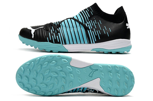 Chuteira Puma Future Z 1.1 Pro Cage Society - Preto/Azul