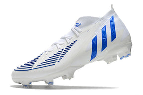 Chuteira Adidas Predator Edge.1 Campo FG - Branco/Azul