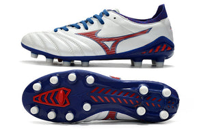Chuteira Mizuno Morelia Neo 3 Campo FG - Branco/Vermelho/Azul