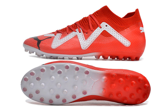 Chuteira Puma Future Ultimate MG - Vermelho/Branco