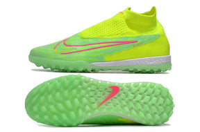 Chuteira Nike Phantom GX DF Society TF - Verde/Rosa