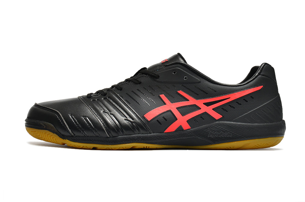 Chuteira Asics Japan Destaque FF Futsal - Preto/Vermelho