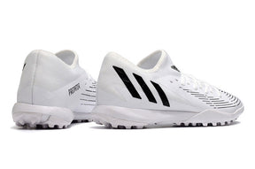 Chuteira Adidas Predator Edge.3 Low Society TF - Branco/Preto