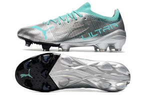 Chuteira Puma Ultra 1.3 Campo FG - Prata/Preto /Azul