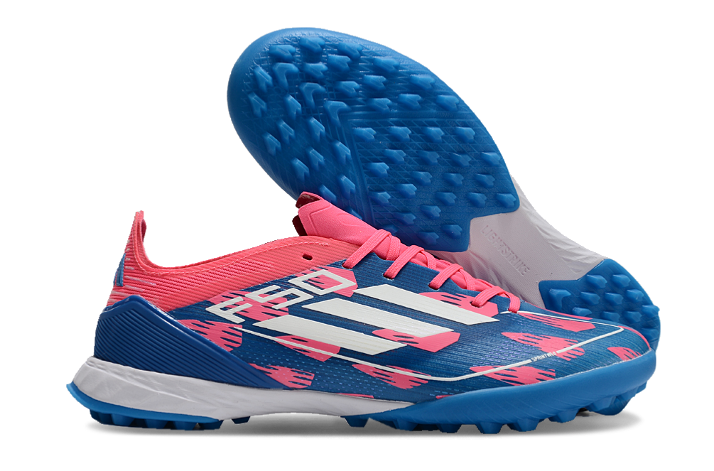 Chuteira Adidas F50 X Society  - Rosa/Azul