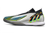 Chuteira Adidas Predator Edge+ Futsal IC - Prata/Preto