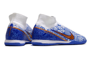 Chuteira Nike Mercurial Superfly 9 Elite Futsal IC - Azul/Branco