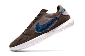Chuteira Nike Street Gato Futsal IC - Marrom/Azul