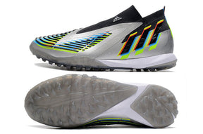Chuteira Adidas Predator Edge+ Society TF - Prata/Preto