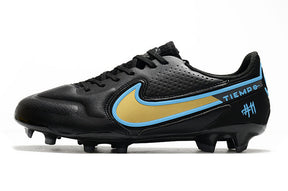 Chuteira Nike Tiempo 9 Elite Campo FG - Preto/Azul