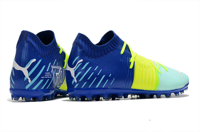 Chuteira Puma Future Z 1.1 MG - Azul/Amarelo