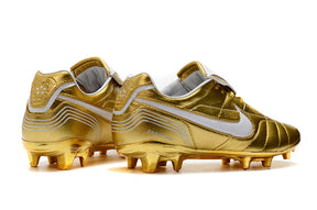 Chuteira Nike 10R Elite FG - Dourado/Branco