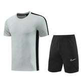 Conjunto Nike Masculino Camisa Cinza e Bermuda Preta