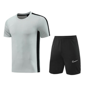 Conjunto Nike Masculino Camisa Cinza e Bermuda Preta