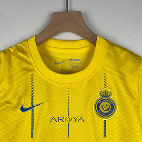 Kit Infantil Al Nassr I 23/24 - Amarela - Loja da Seven Oficial