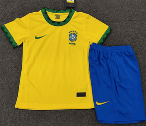 Kit Infantil Brasil 2021 Nike - Amarelo - Loja da Seven Oficial