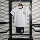 Kit Infantil Nike Corinthians Away 2023/24 - Branca