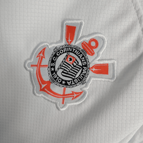 Kit Infantil Nike Corinthians Away 2023/24 - Branca - Loja da Seven Oficial