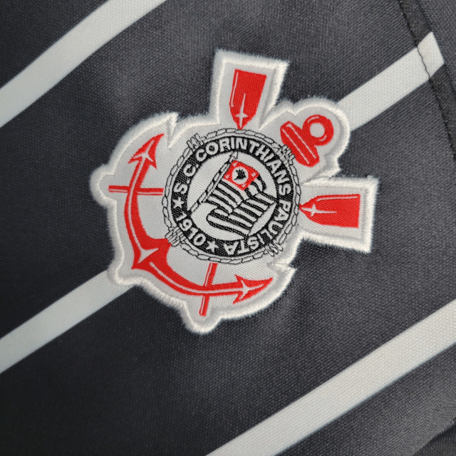 Kit Infantil Nike Corinthians Home 2023/24 - Preta - Loja da Seven Oficial