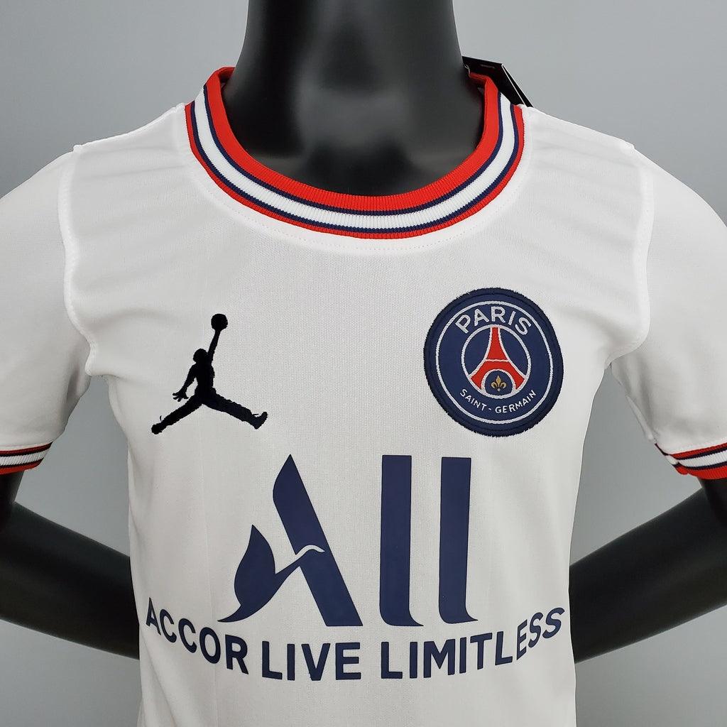 Kit Infantil PSG Fourth 22/23 Jordan - Branco - Loja da Seven Oficial