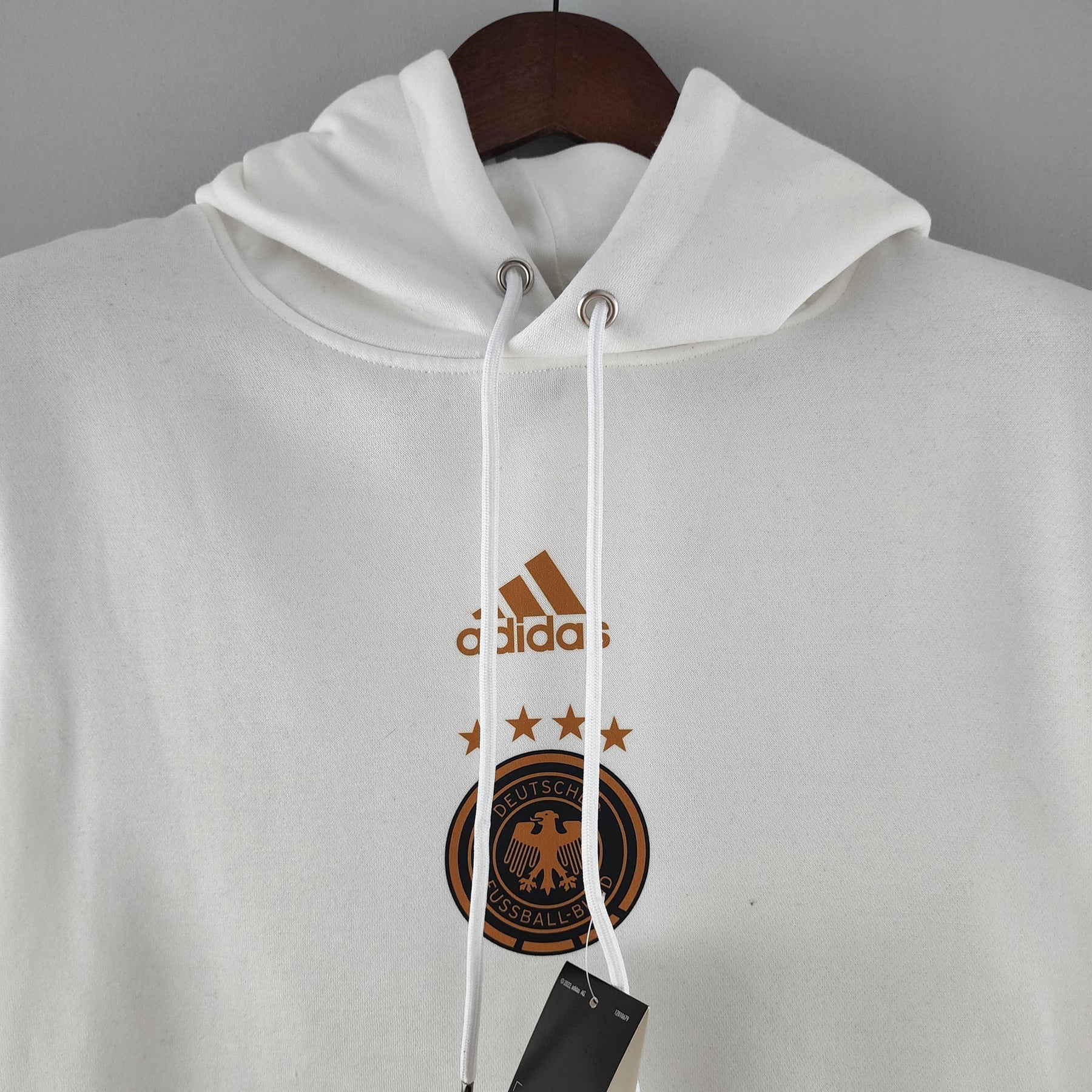 Moletom da Alemanha 2022 Branco - Adidas - Loja da Seven Oficial