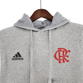Moletom do Flamengo 2022 Cinza - Adidas - Loja da Seven Oficial